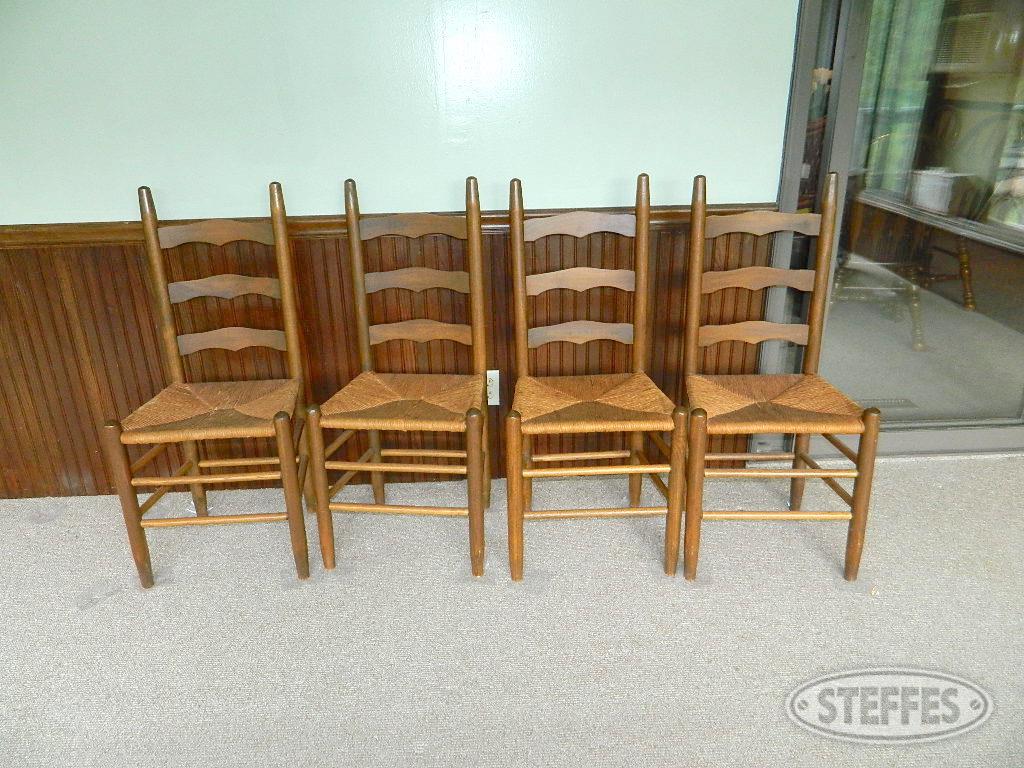 (4) Wicker Seat Chairs